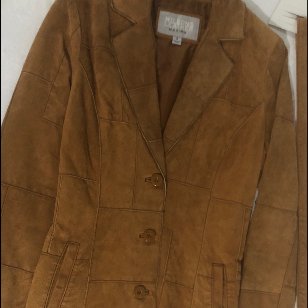 Wilson Maxima Leather/Suede Chestnut Jacket